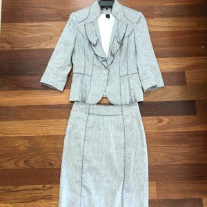 Women's Light Gray Suit White House Black Market